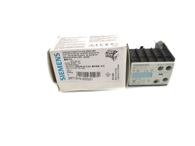 SIEMENS 3RT1916-2DG21 24-66VAC/DC 0.5-10S NSMP