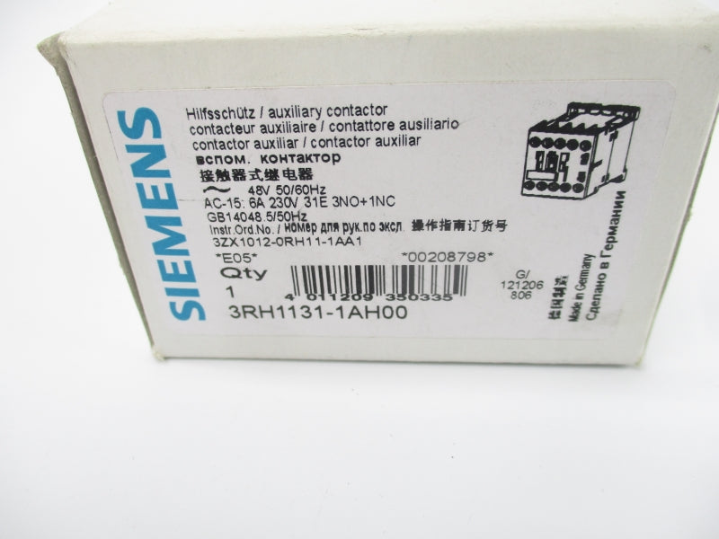 SIEMENS 3RH1131-1AH00 690V 10A NSMP