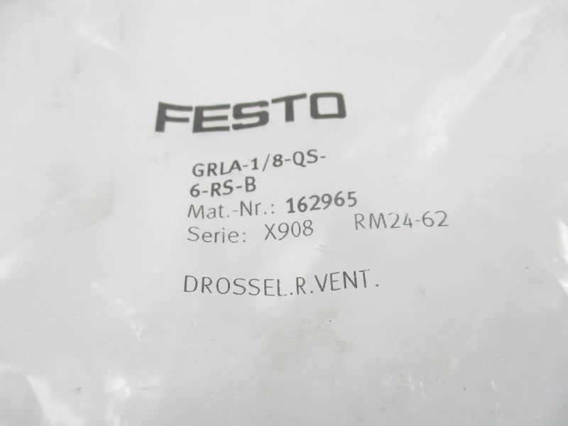 FESTO GRLA-1/8-QS-6-RS-B 162965 NSMP