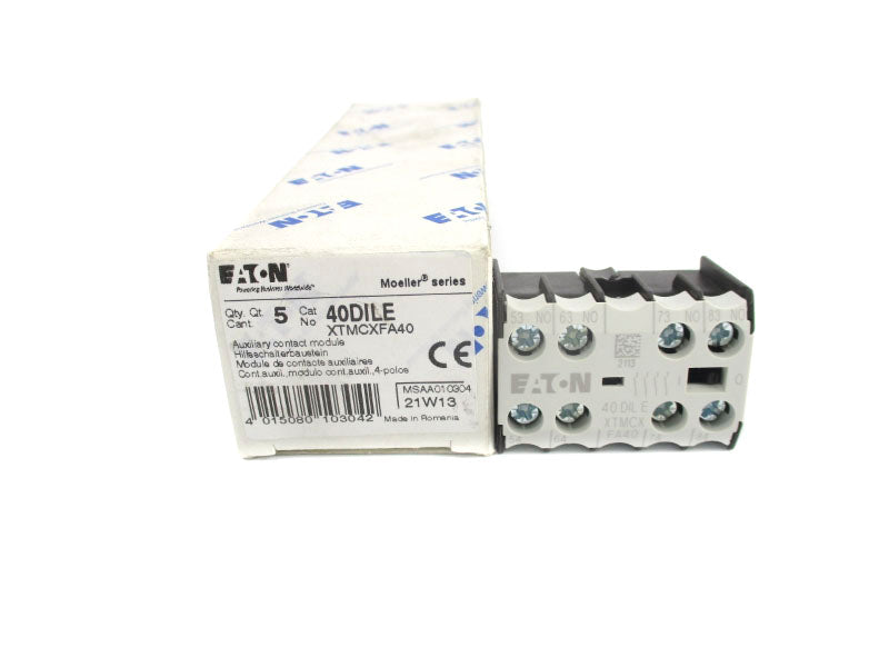 EATON 40DILEXTMCXFA40 600VAC 10A (PKG OF 5) NSMP