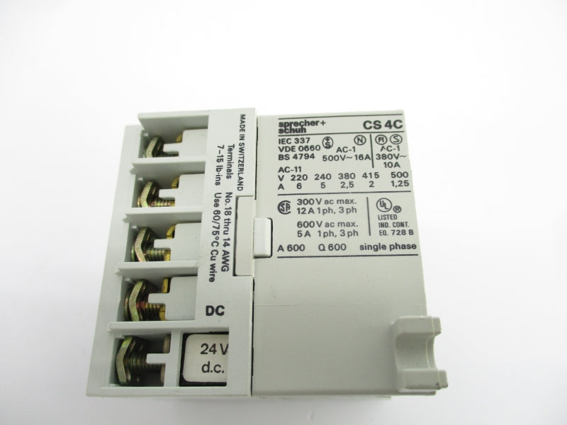 SPRECHER+SCHUH CS4C-31Z 24VDC 16A NSNP