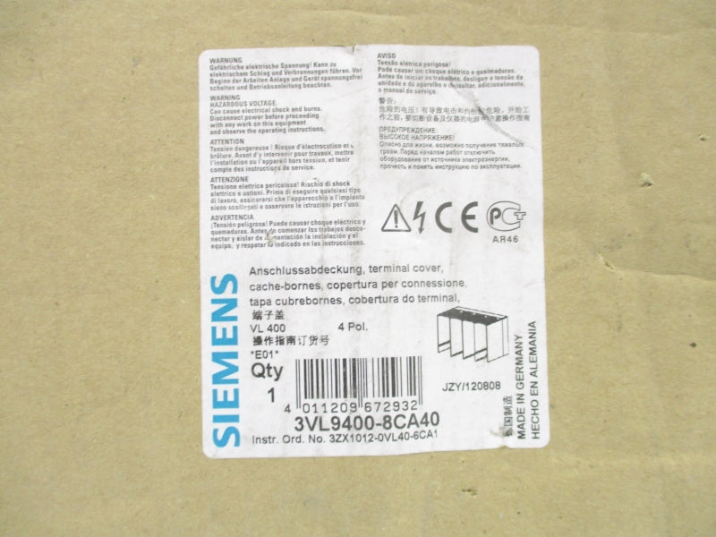 SIEMENS 3VL9400-8CA40 NSMP