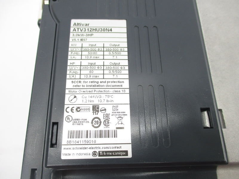 SCHNEIDER ELECTRIC ATV312HU30N4 380-500V 10.9A UNMP