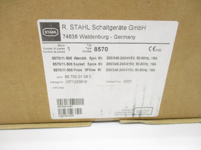 STAHL 8570/11-506 200/346-240/415V 16A NSMP