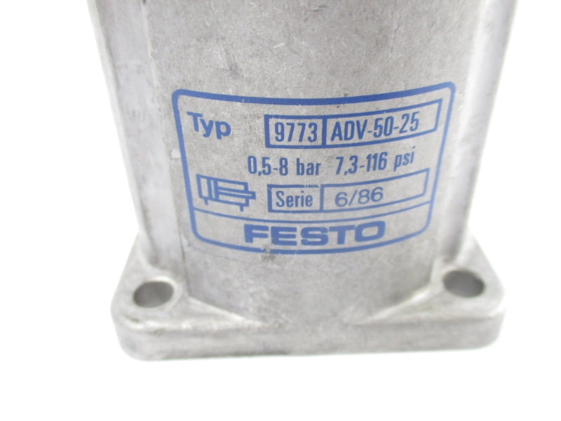 FESTO ADV-50-25 9773 SER. 6/86 7.3-116PSI NSNP