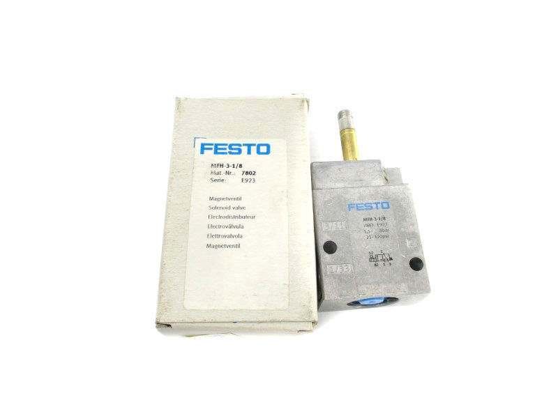 FESTO MFH-3-1/8 7802 SER. E923 21-120PSI NSMP