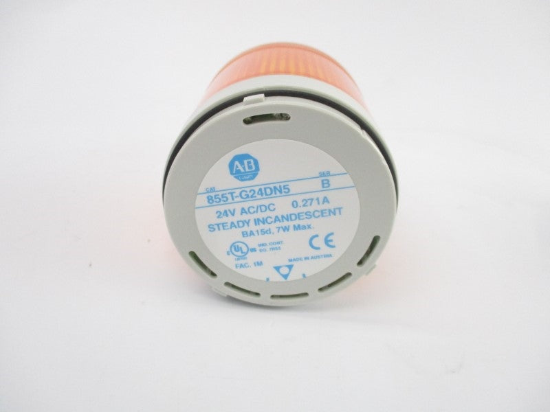ALLEN BRADLEY 855T-G24DN5 SER. B 24VAC/DC 0.271A (WH) NSMP