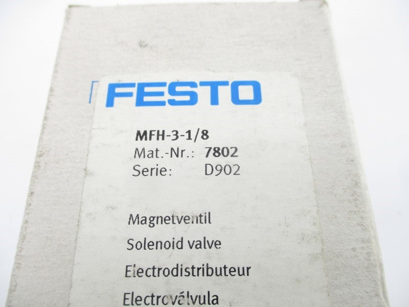 FESTO MFH-3-1/8 7802 SER. D902 21-120PSI NSMP