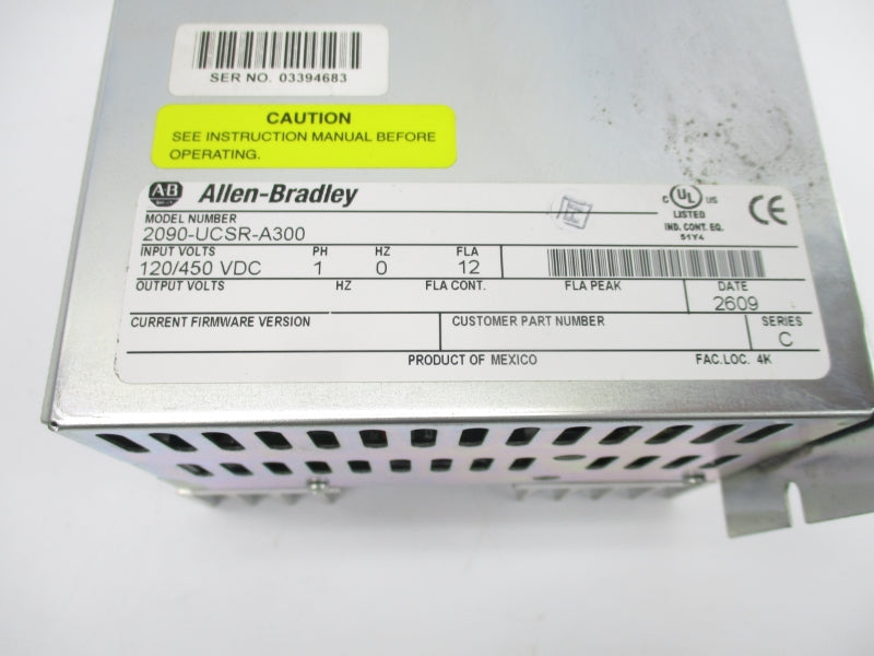 ALLEN BRADLEY 2090-UCSR-A300 SER. C 120/450VDC NSNP