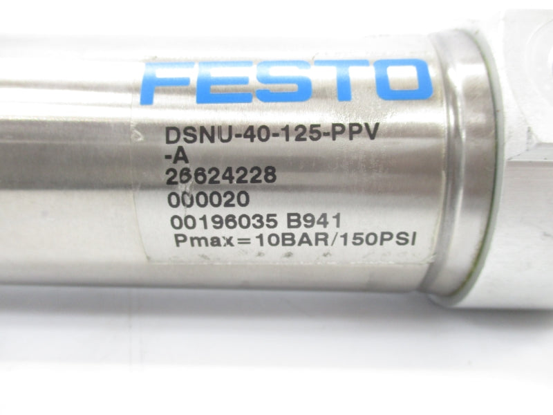FESTO DSNU-40-125-PPV-A SER. B941 150PSI NSNP