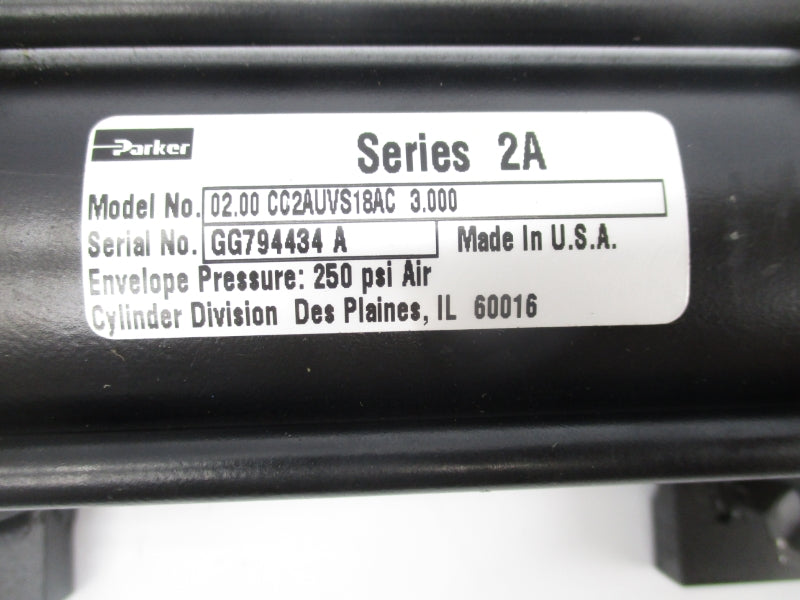 PARKER 02.00CC2AUVS18AC3.000 SER. 2A 250PSI NSNP