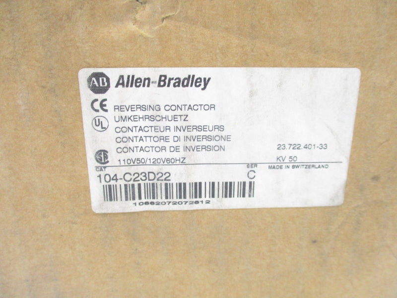 ALLEN BRADLEY 104-C23D22 SER. C 110/120V 32A (BR/WH) NSMP