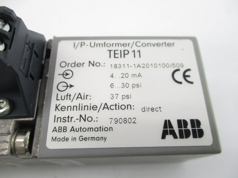 ABB 18311-1A2010100/509 TEIP11 6-30PSI UNMP