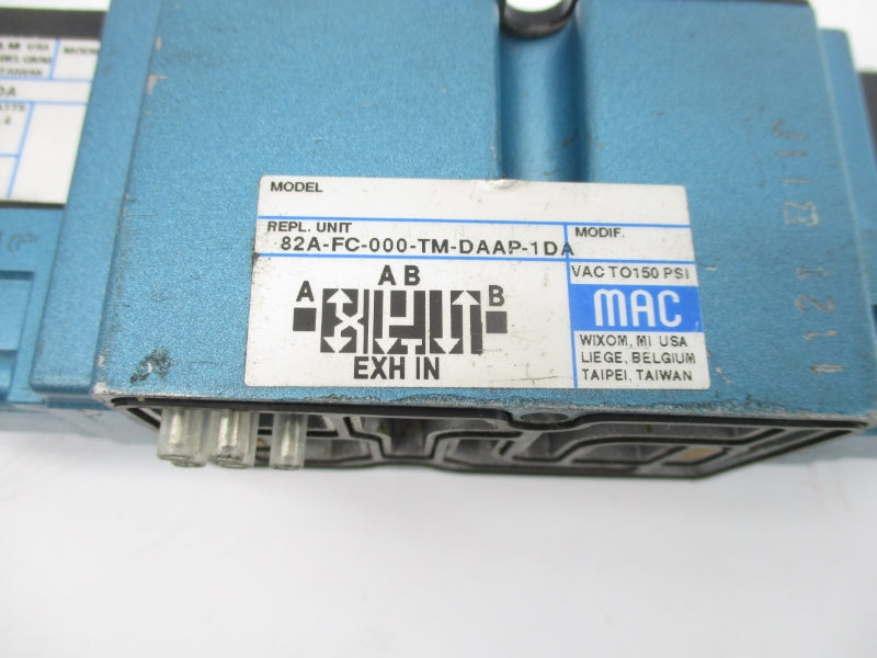 MAC 82A-FC-000-TM-DAAP-1DA 110/120V 150PSI UNMP