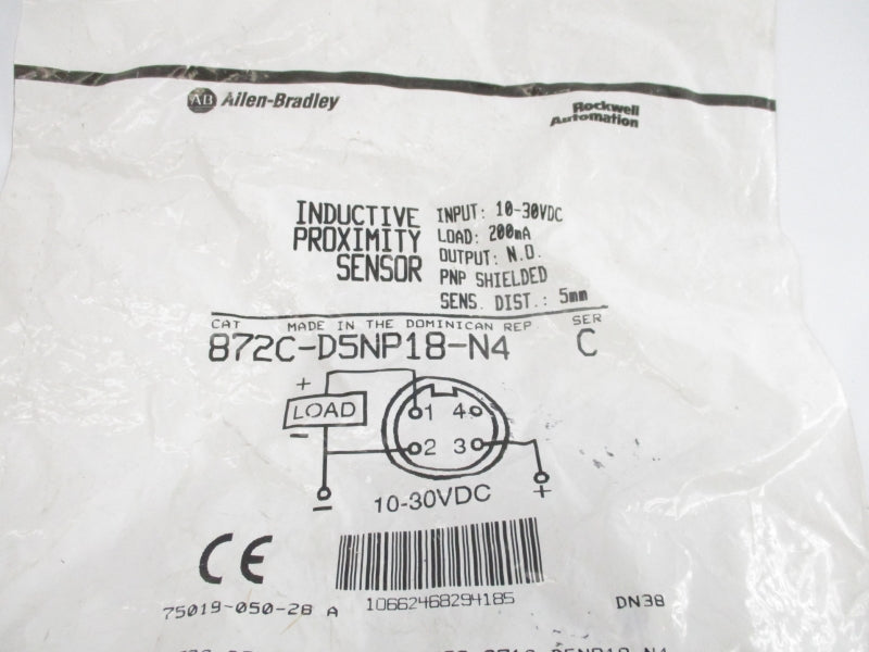 ALLEN BRADLEY 872C-D5NP18-N4 SER. C 10-30VDC NSMP