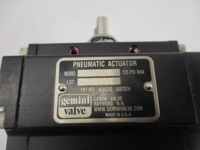 GEMINI VALVE B412 125PSI NSNP