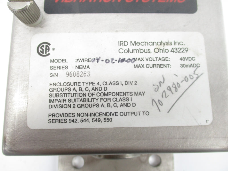 IRD 2WIRE04-02-10-00 48VDC UNMP