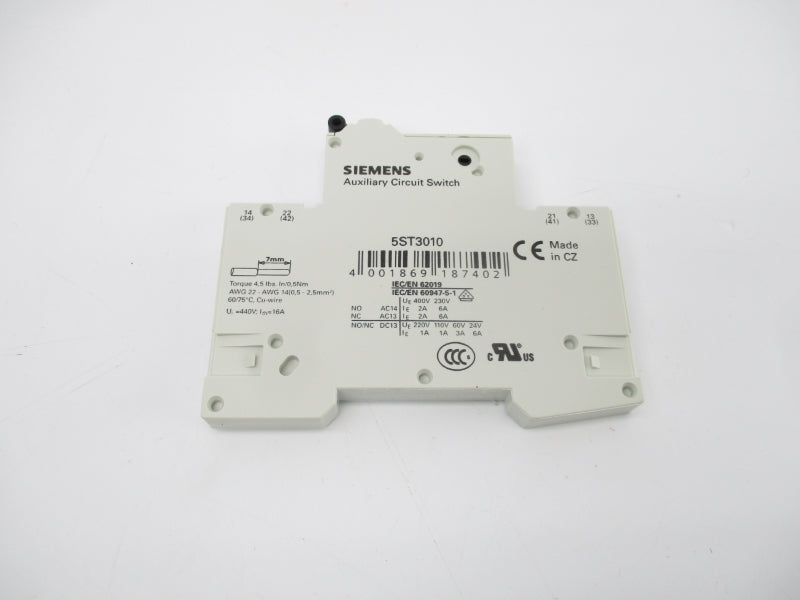 SIEMENS 5ST3010 440V 16A NSMP