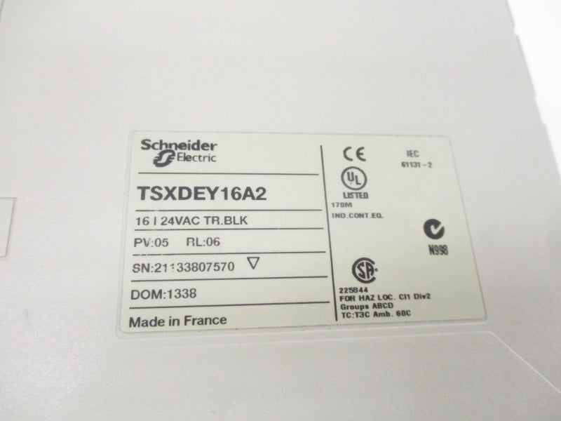 SCHNEIDER ELECTRIC TSXDEY16A2 24VAC NSNP