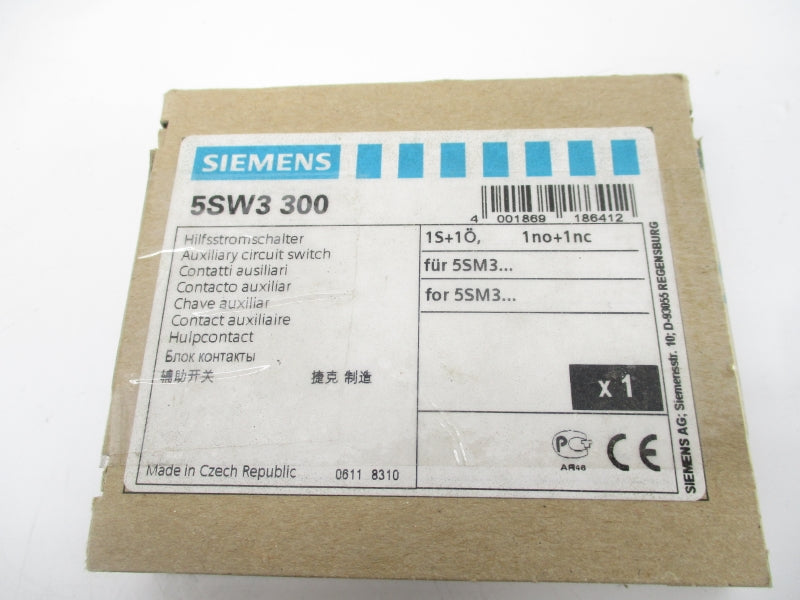 SIEMENS 5SW3300 230V 6A NSMP