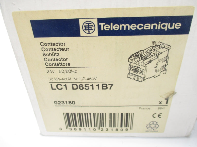 TELEMECANIQUE LC1D6511B7 24V 80A NSMP