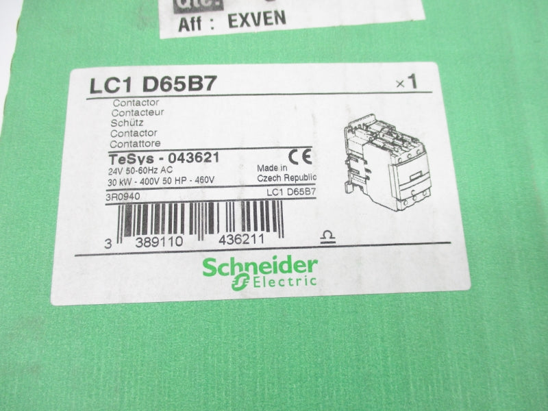 SCHNEIDER ELECTRIC LC1D65B7 24V 80A NSMP