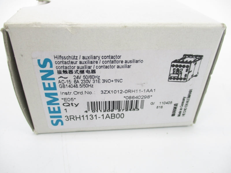 SIEMENS 3RH1131-1AB00 24V 10A NSMP