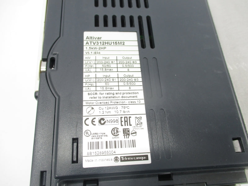 SCHNEIDER ELECTRIC ATV312HU15M2 200-240V 15.8A NSNP