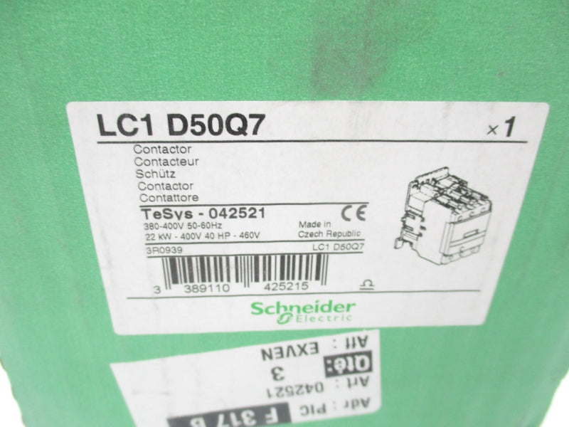 SCHNEIDER ELECTRIC LC1D50Q7 380/400V 80A NSMP