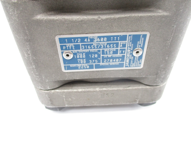 JAMESBURY 4A3600TT1 1000PSI 1 1/2" (AS PICTURED) NSNP