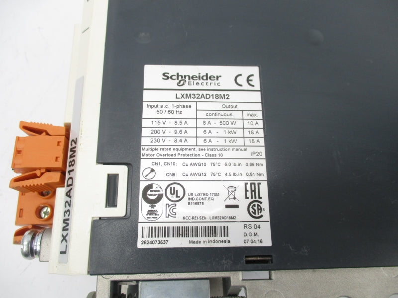 SCHNEIDER ELECTRIC LXM32AD18M2 230V 10A UNMP