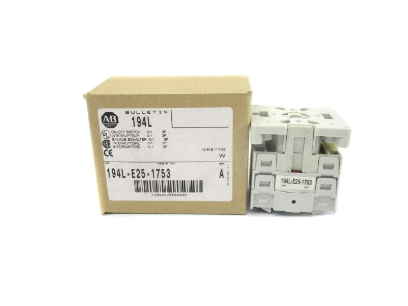 ALLEN BRADLEY 194L-E25-1753 SER. A 690V 25A NSMP