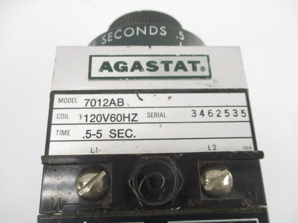 AGASTAT 7012AB 120V .5-5S UNMP