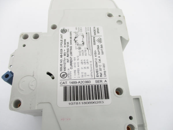 ALLEN BRADLEY 1489-A2C060 SER. A 277V 6A NSNP