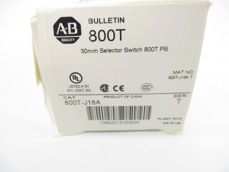 INDUSTRIAL SPARE PART 800T-J18A SER. T (WH) NSMP