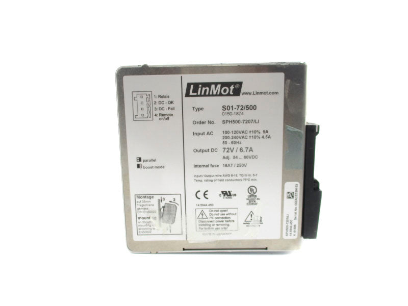 LINMOT S01-72/500 0150-1874 250V 9A NSNP