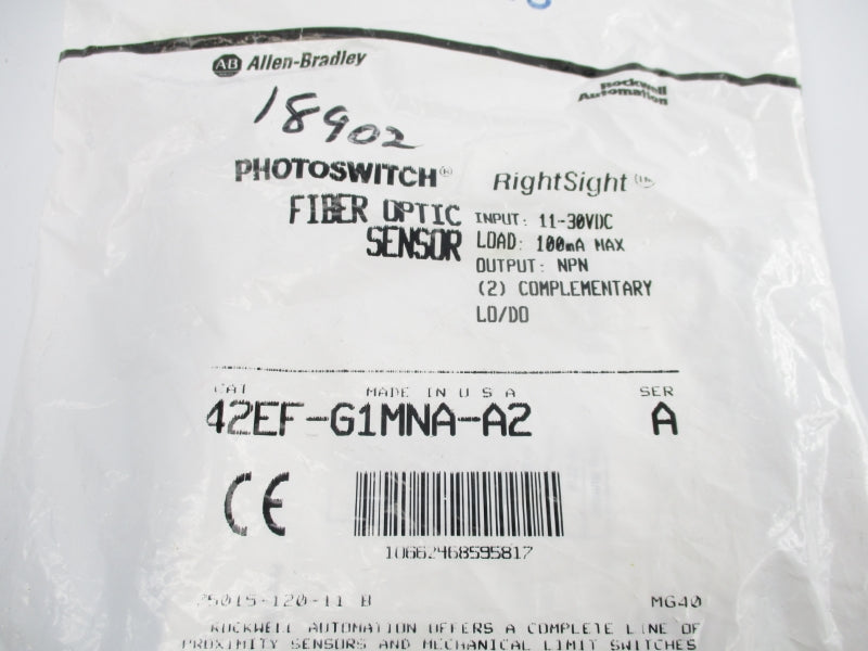 ALLEN BRADLEY 42EF-G1MNA-A2 SER. A 11-30VDC NSMP