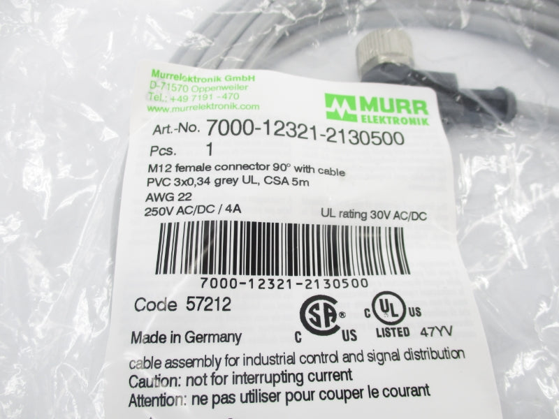 MURR ELEKTRONIK 7000-12321-2130500 250VAC/DC 4A NSMP