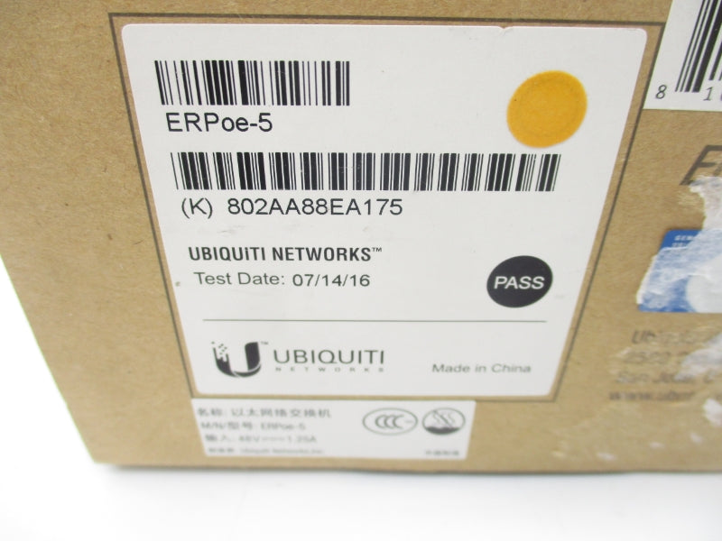 UBIQUITI NETWORKS ERPOE-5 48V 1.25A NSMP