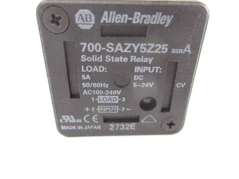 ALLEN BRADLEY 700-SAZY5Z25 SER. A 100-240VAC 5A UNMP