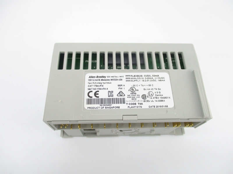 ALLEN BRADLEY 1794-IF4I SER. A 19.2-13.2VDC F/W I NSMP