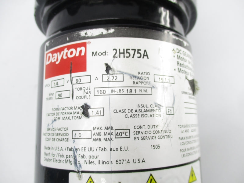 DAYTON 2H575A 90V 2.72A UNMP