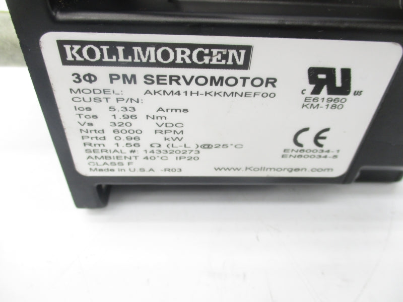 KOLLMRORGEN AKM41H-KKMNEF00 320VDC NSNP