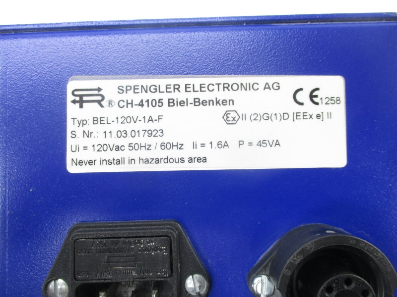 SPENGLER ELECTRONIC BEL-120V-1A-F CH-4105 120VAC 1.6A UNMP
