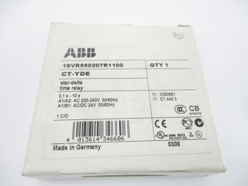 ABB 1SVR550207R1100 CT-YDE 220/240V 10A 0.1-10S NSMP