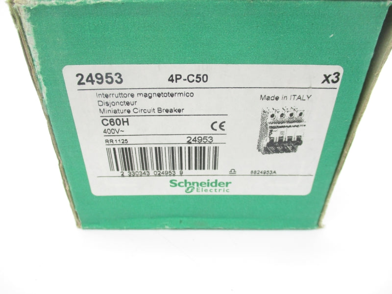 SCHNEIDER ELECTRIC 24953 400V 50A (PKG OF 3) NSMP