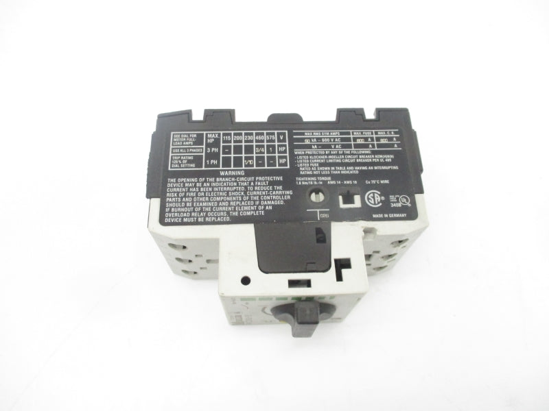 KLOCKNER MOELLER PKZM0-1,6 SER. 01 690V 1.0-1.6A UNMP