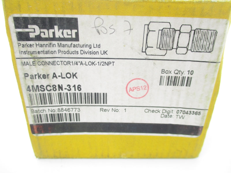 PARKER 4MSC8N-316 (PKG OF 10) NSMP