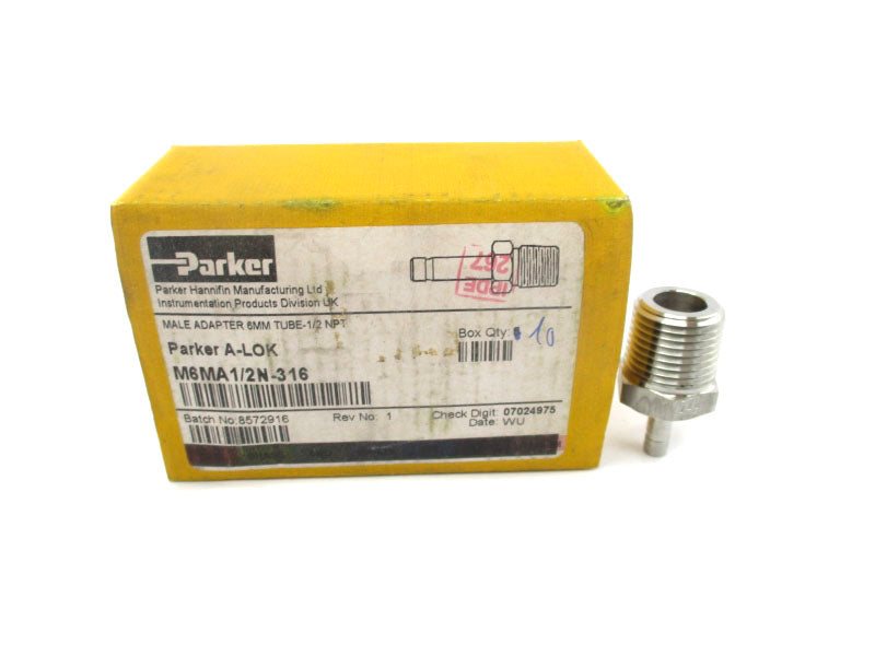 PARKER M6MA1/2N-316 (PKG OF 10) NSMP