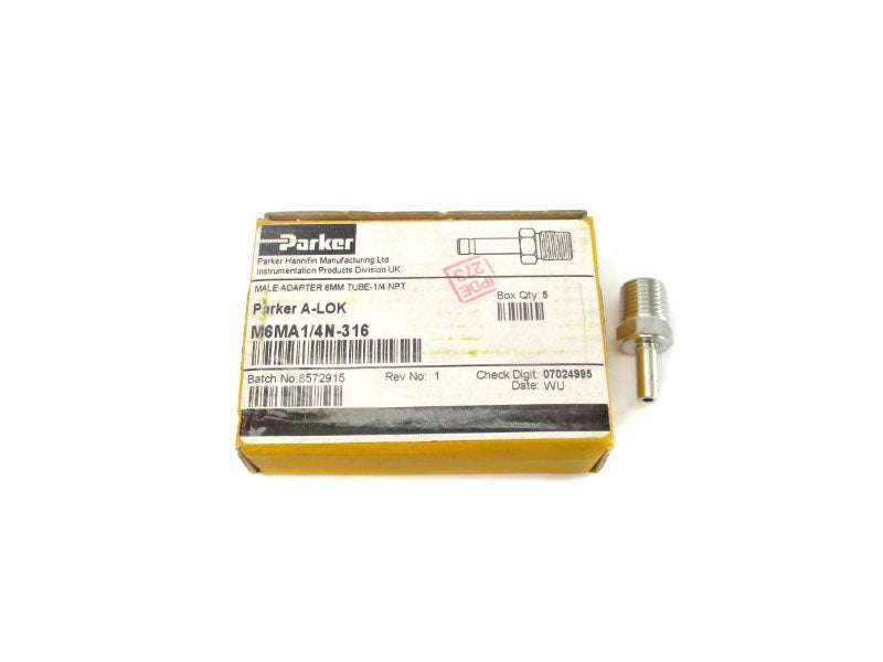 PARKER M6MA1/4N-316 6MMTUBE-1/4" NSMP